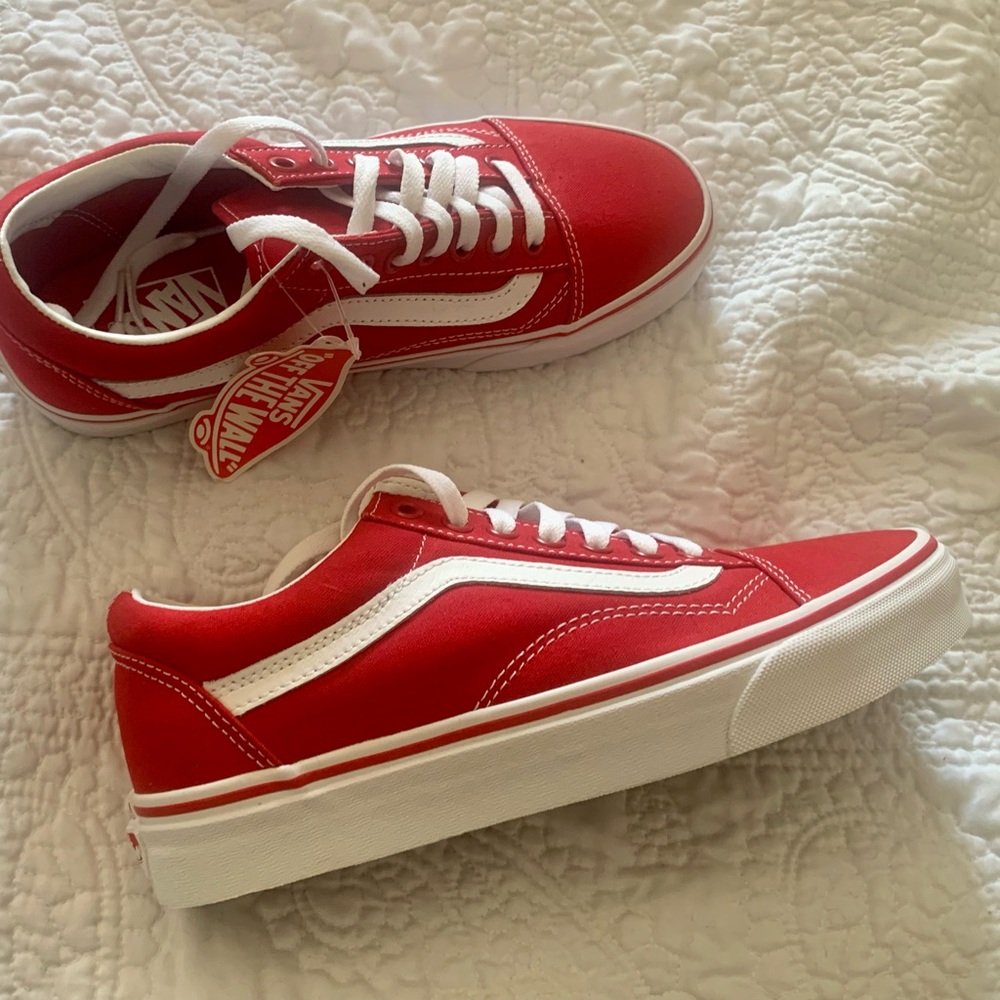 Vans Old Skool Canvas Formula One Red sz 8.5